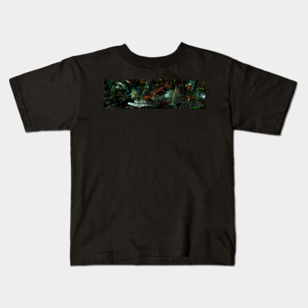 FRAGMENT: JUNGLE Kids T-Shirt by WarrenFahy